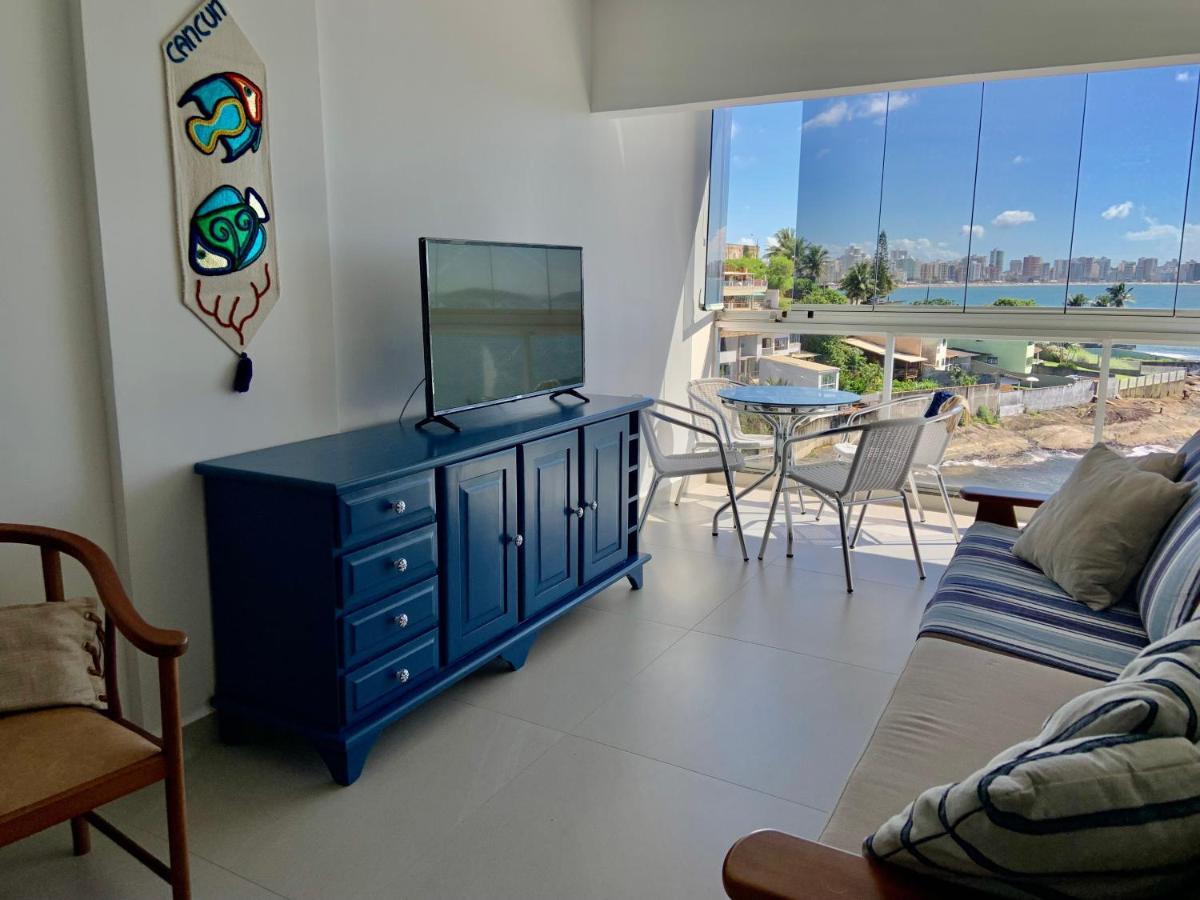 Apartamento Vista Do Mar, Pe Na Areia E Aguas Tranquilas, No Cento De Guarapari Exterior foto